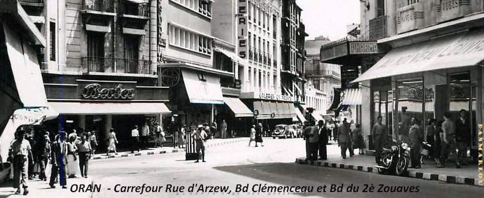 Oran - Carrefour Rue d'Arzew - Bd Clemenceau - Bd 2e Zouaves2.jpg